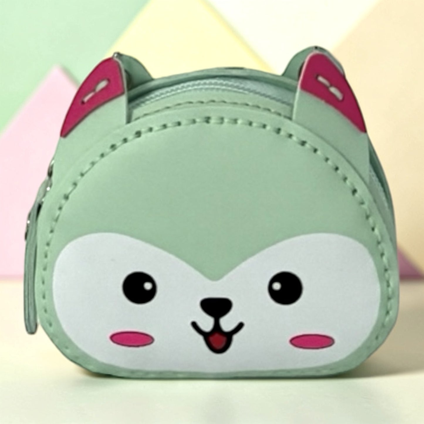 Kitty Coin Purse - Mint Green