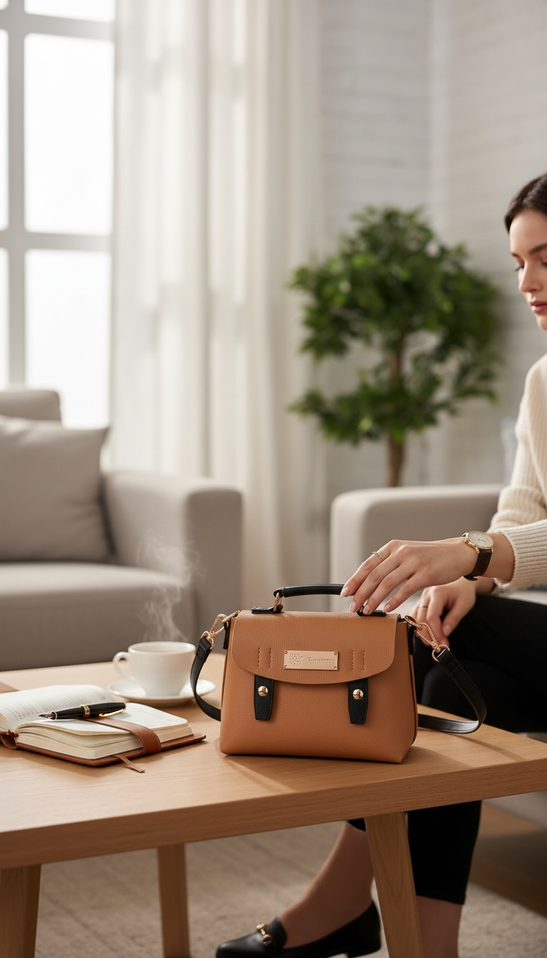 Mary Messenger Bag - Brown