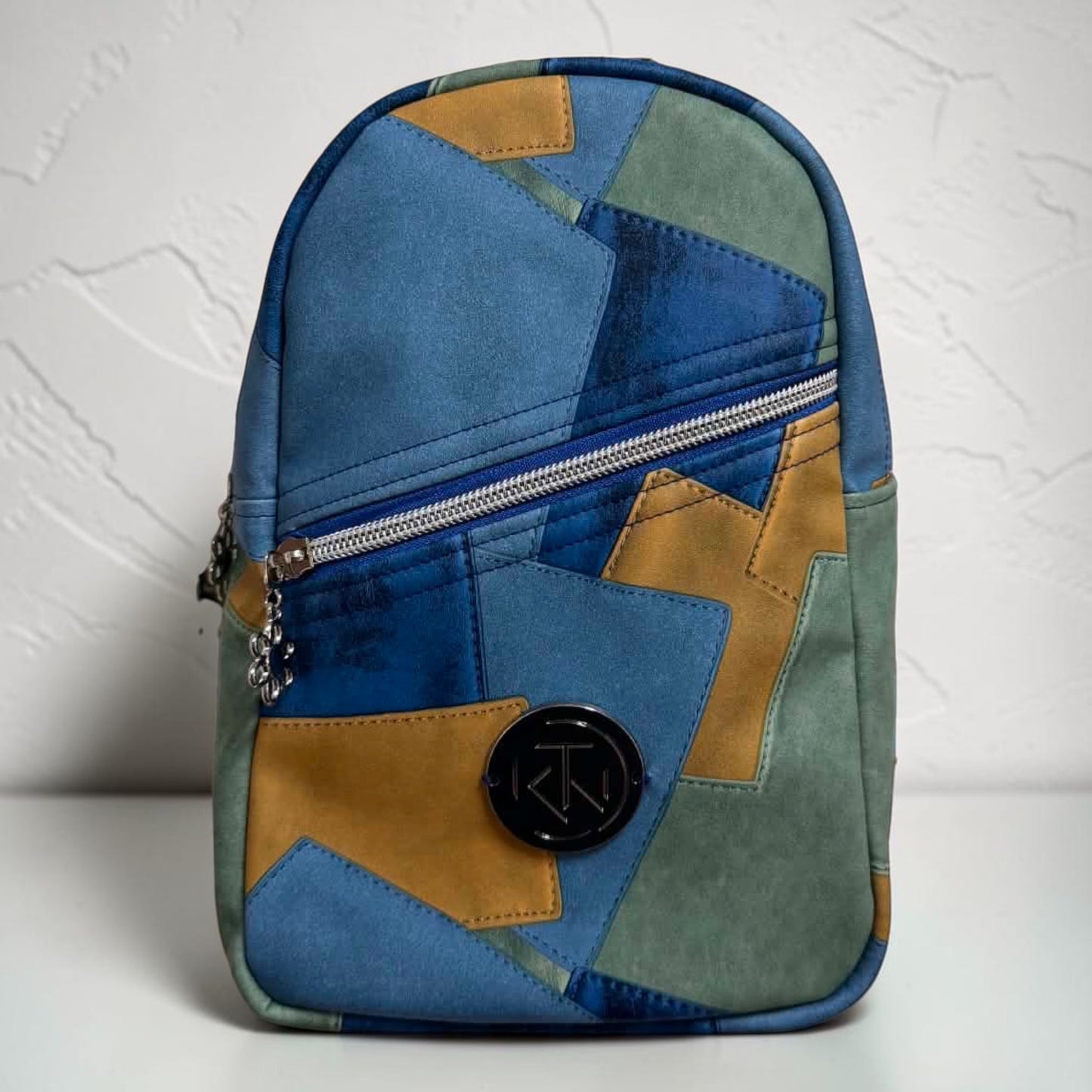 Tilly Backpack - Blue Patchwork