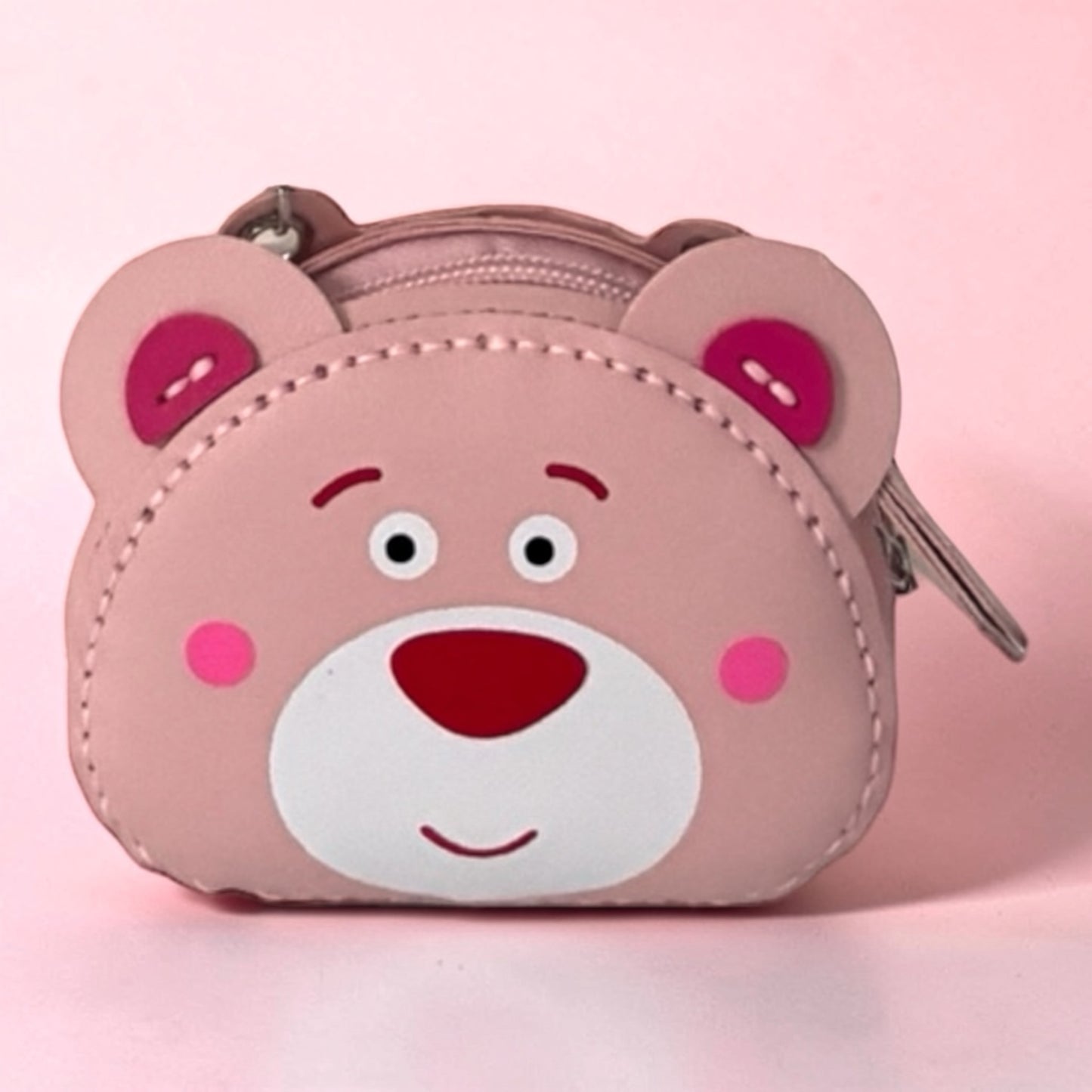Teddy Coin Purse - Light Pink