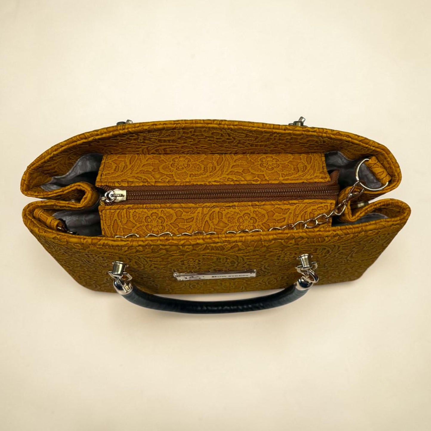 Roxanne Handbag - Golden Orange Lace