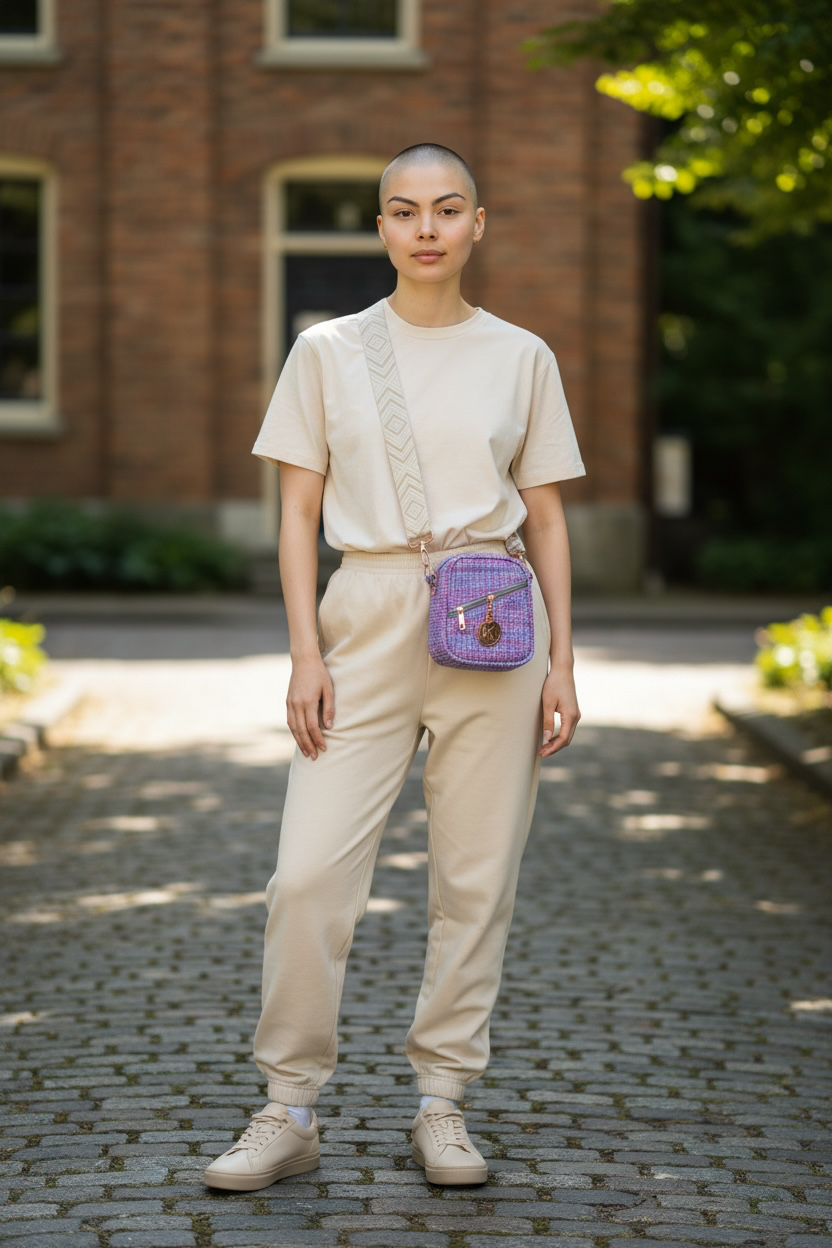 Mini Sally Sling - Woven Purple