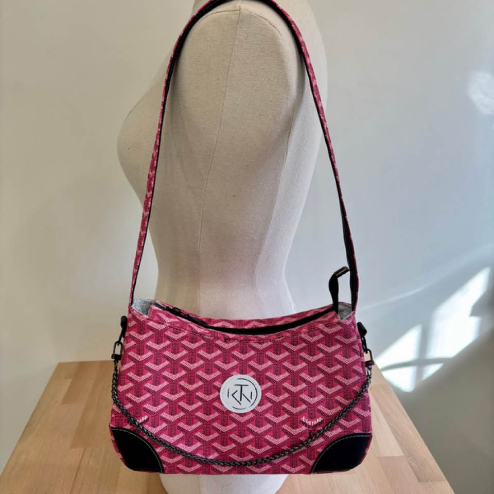 Annabelle Shoulder Bag - Pink and Black