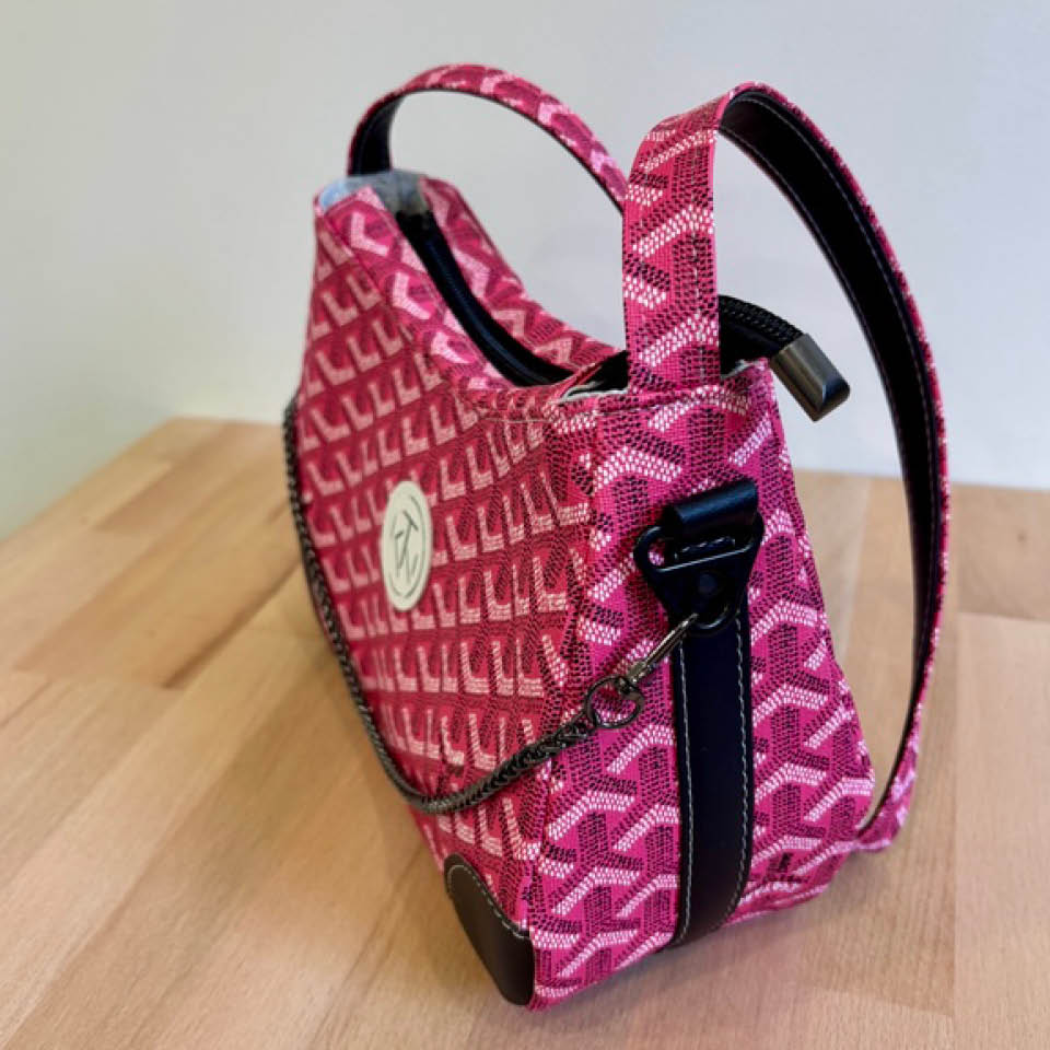 Annabelle Shoulder Bag - Pink and Black