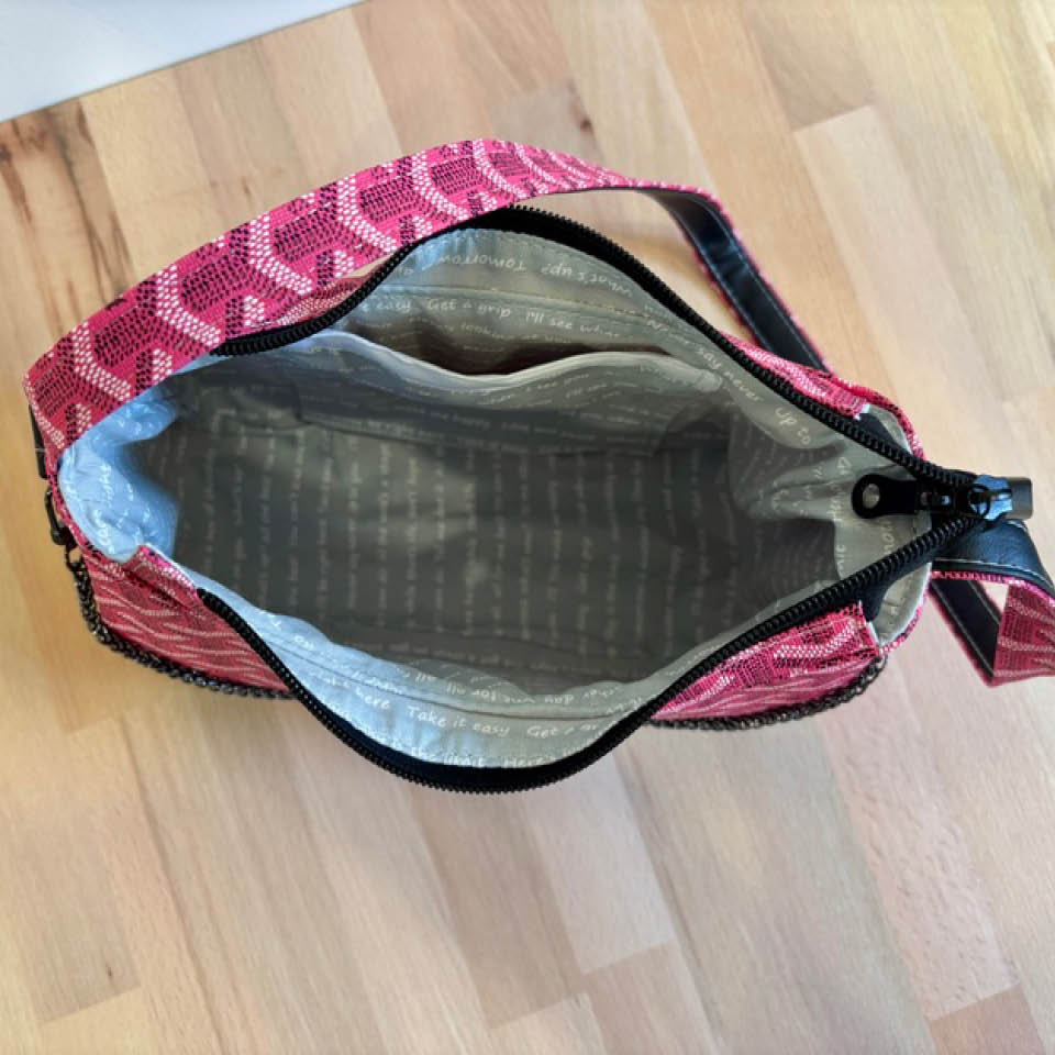 Annabelle Shoulder Bag - Pink and Black
