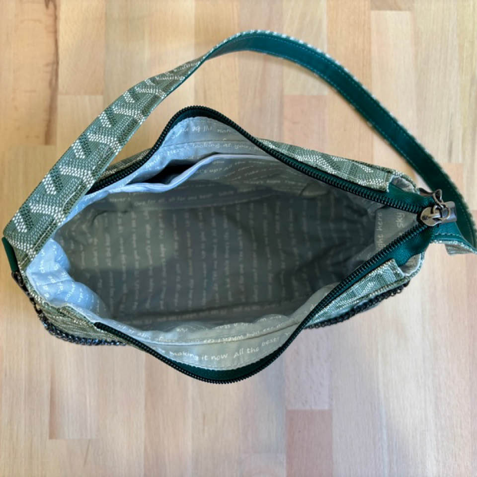 Annabelle Shoulder Bag - Earth Green on Green