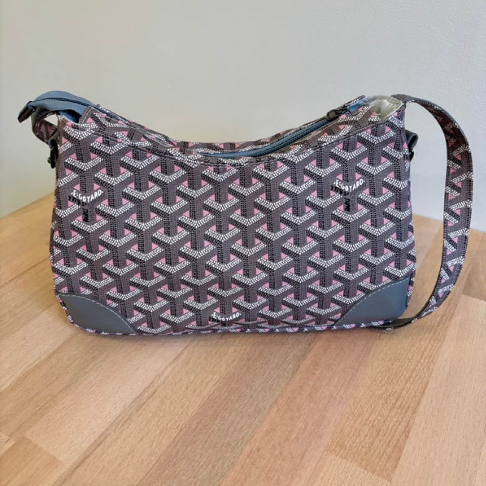 Annabelle Shoulder Bag - Grey and Pink
