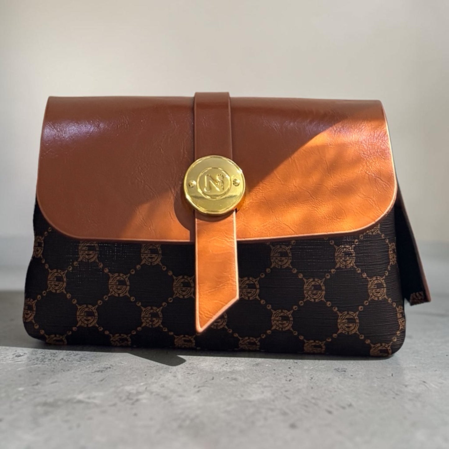 Gina Crossbody Purse - Brown