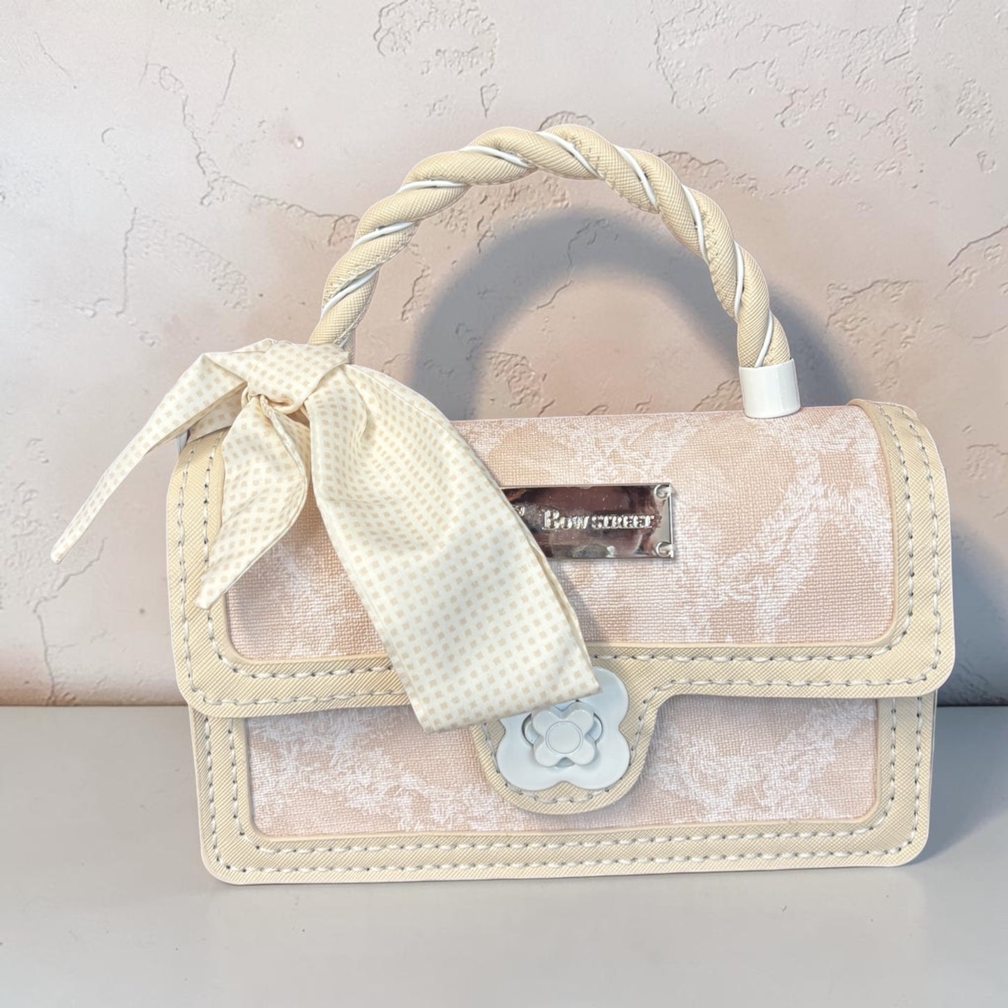 Denise Denim Bag - Cream
