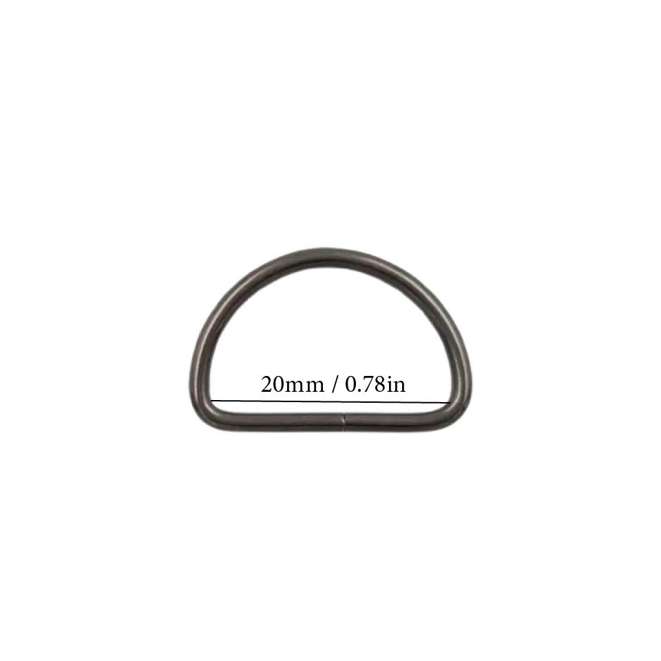 Metal D Ring Buckle 20mm/0.78in