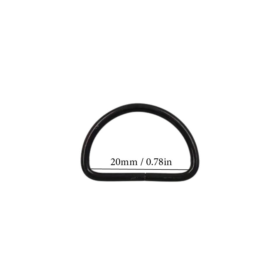 Metal D Ring Buckle 20mm/0.78in