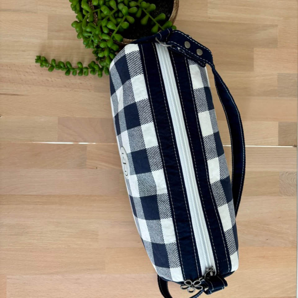 Mini Duffle - Navy Check