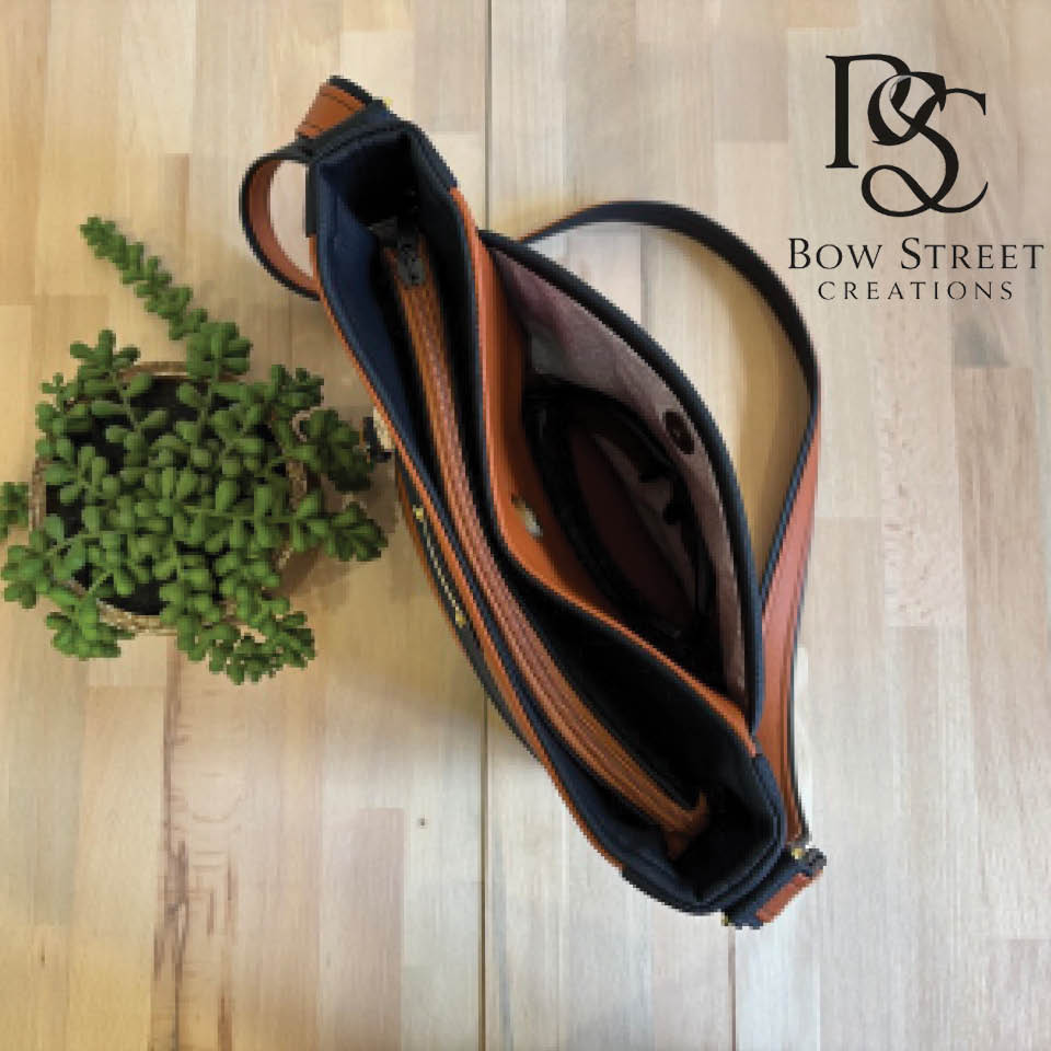 Ebony Cross Body Handbag - Pattern Only