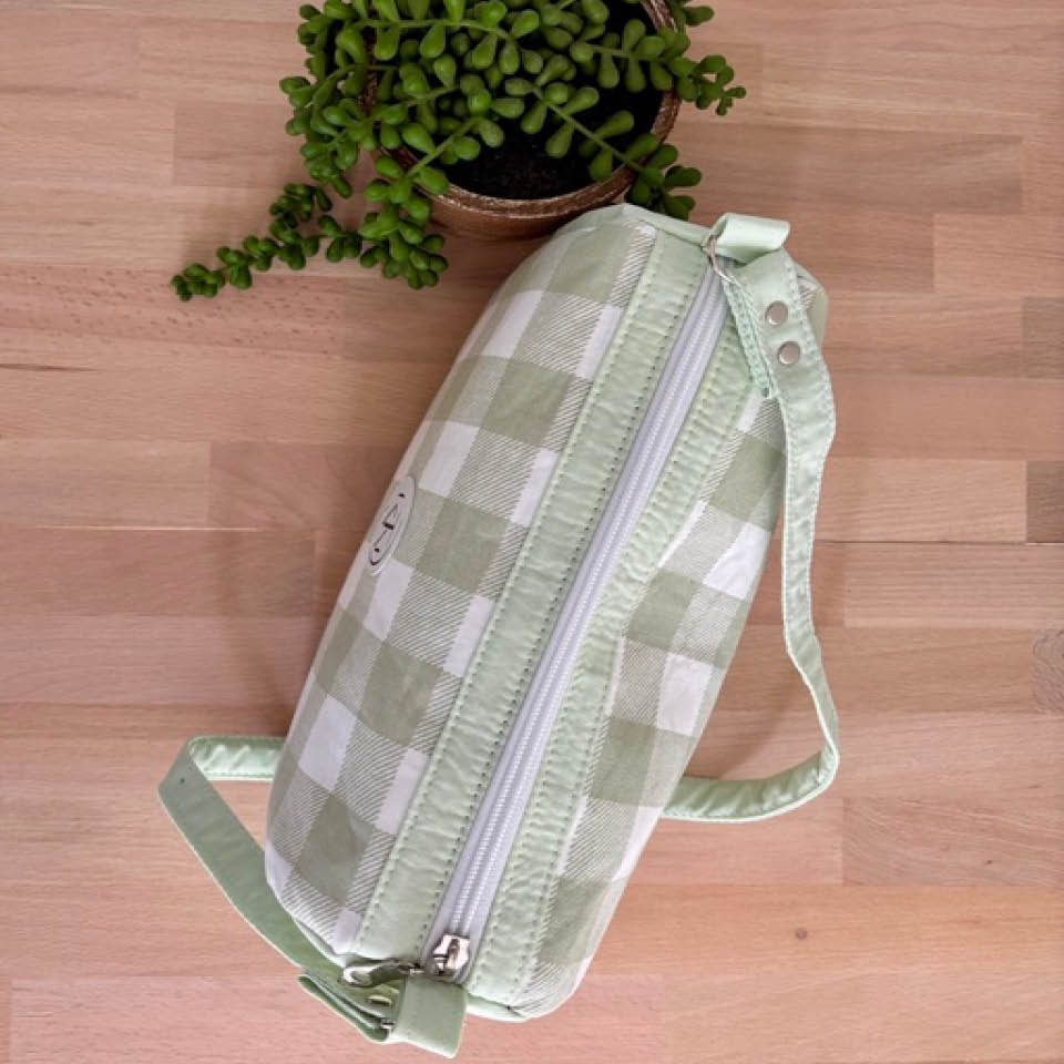 Mini Duffle - Light Green Check