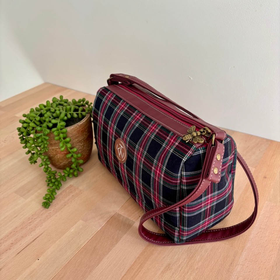 Mini Duffle - All over Red Tartan