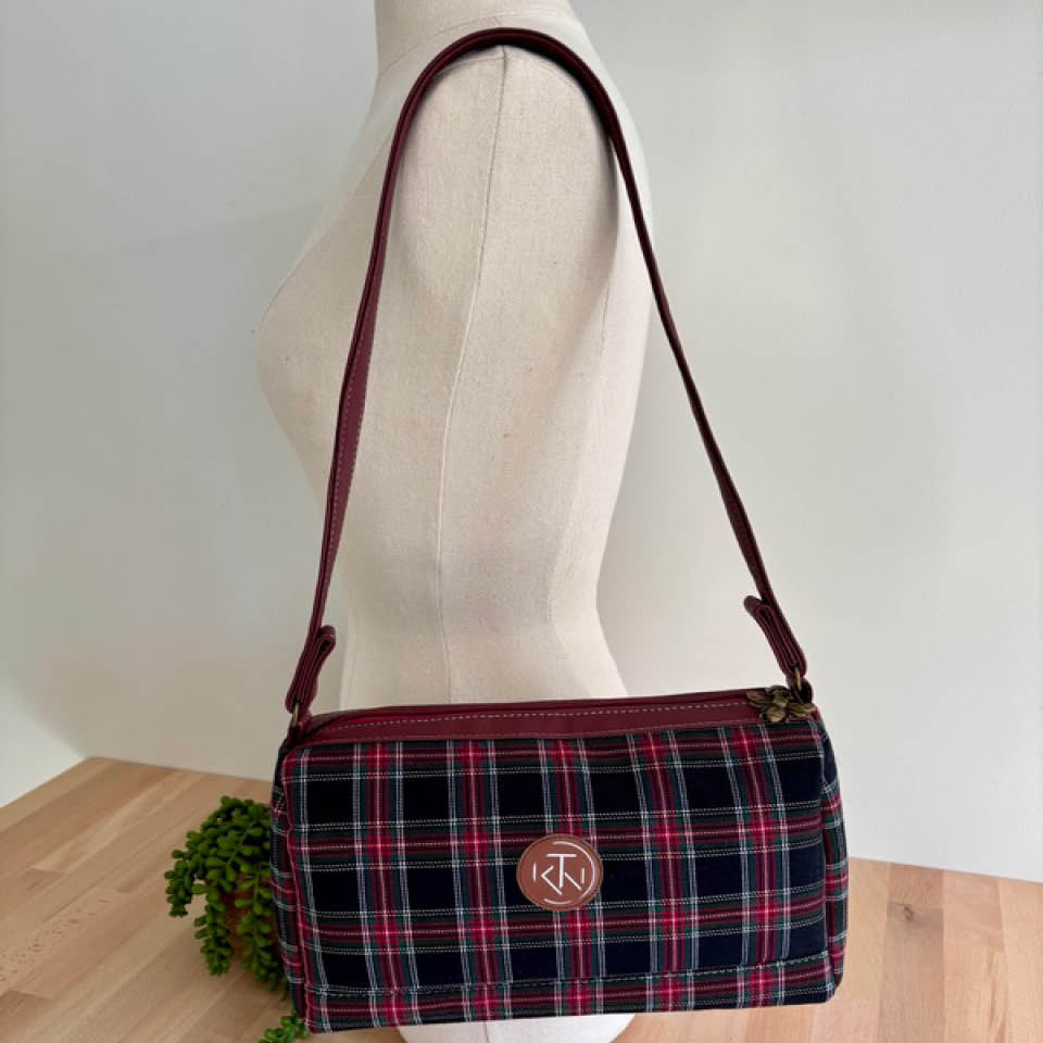 Mini Duffle - All over Red Tartan