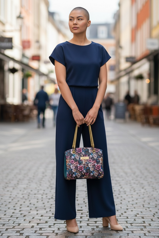 Roxanne Handbag - Pink Flowers