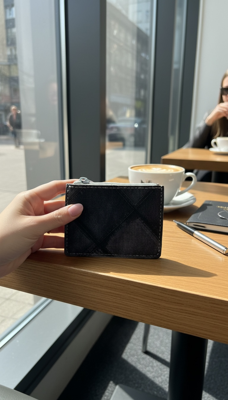 Kazza Zip Wallet - Dark Denim & Grey