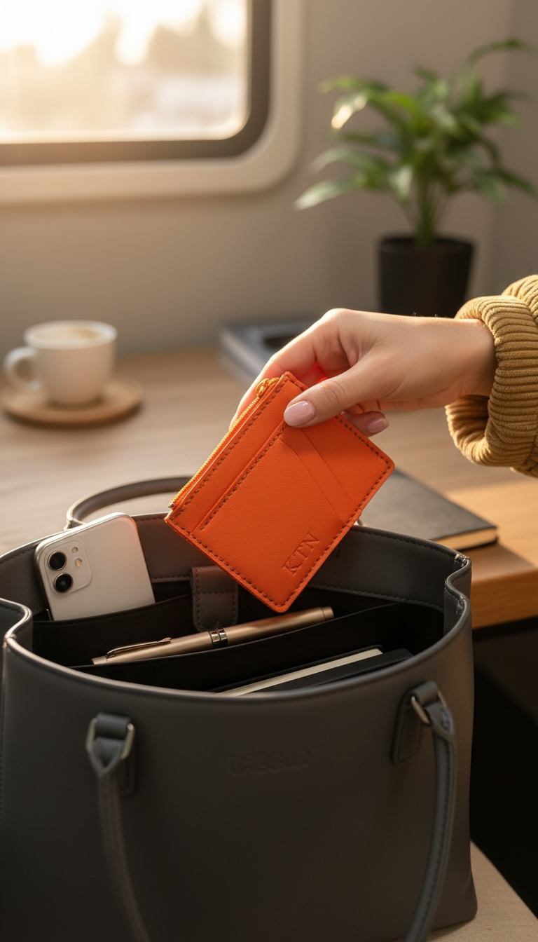 Kazza Zip Wallet - Aztec & Orange