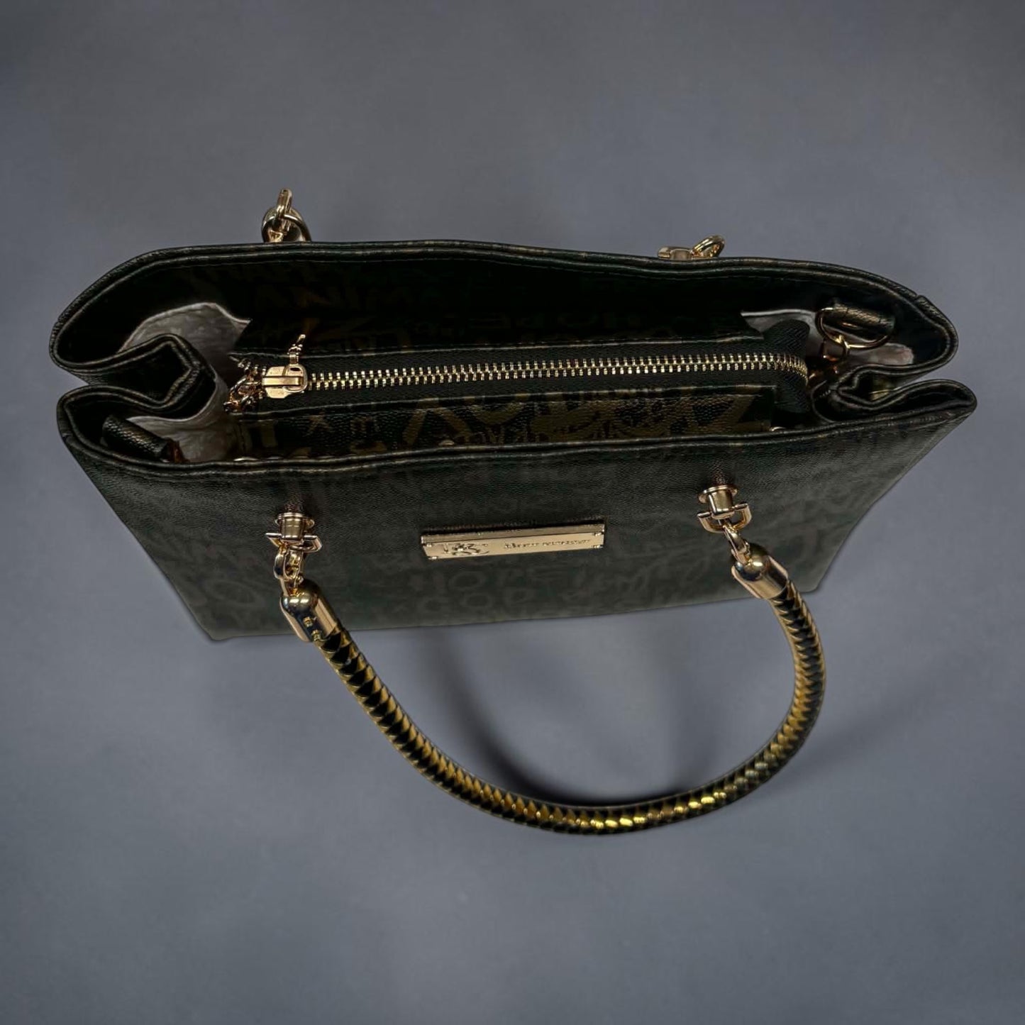 Roxanne Handbag - Gold Graffiti