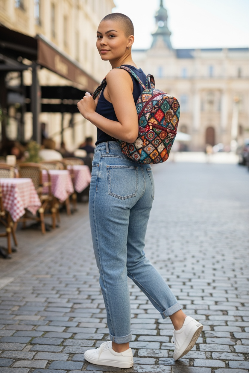 Tilly Backpack - 70’s Red
