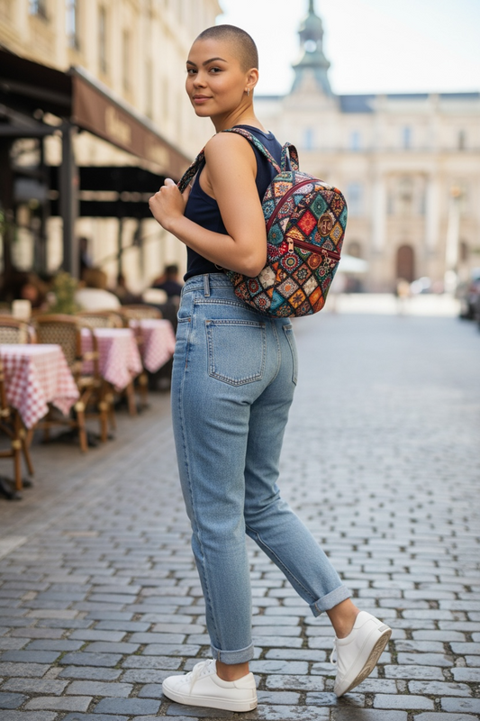 Tilly Backpack - 70’s Red
