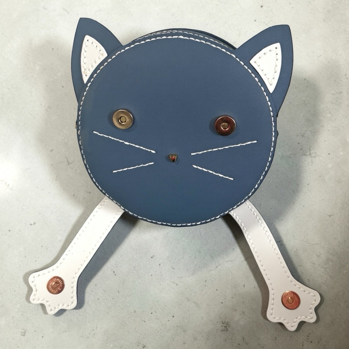 Kitty Peekaboo Cross Body Bag -  Blue