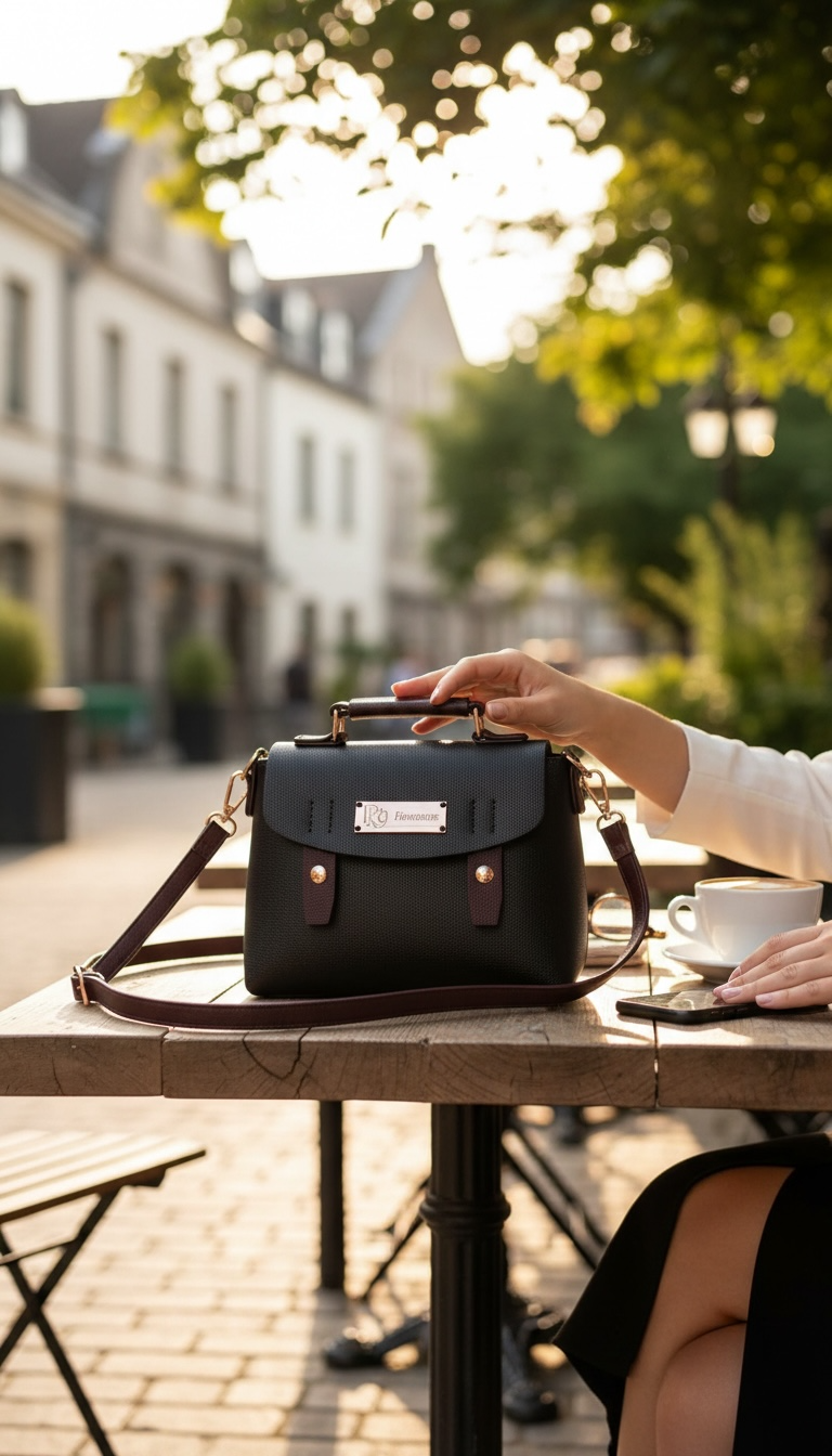 Mary Messenger Bag - Black