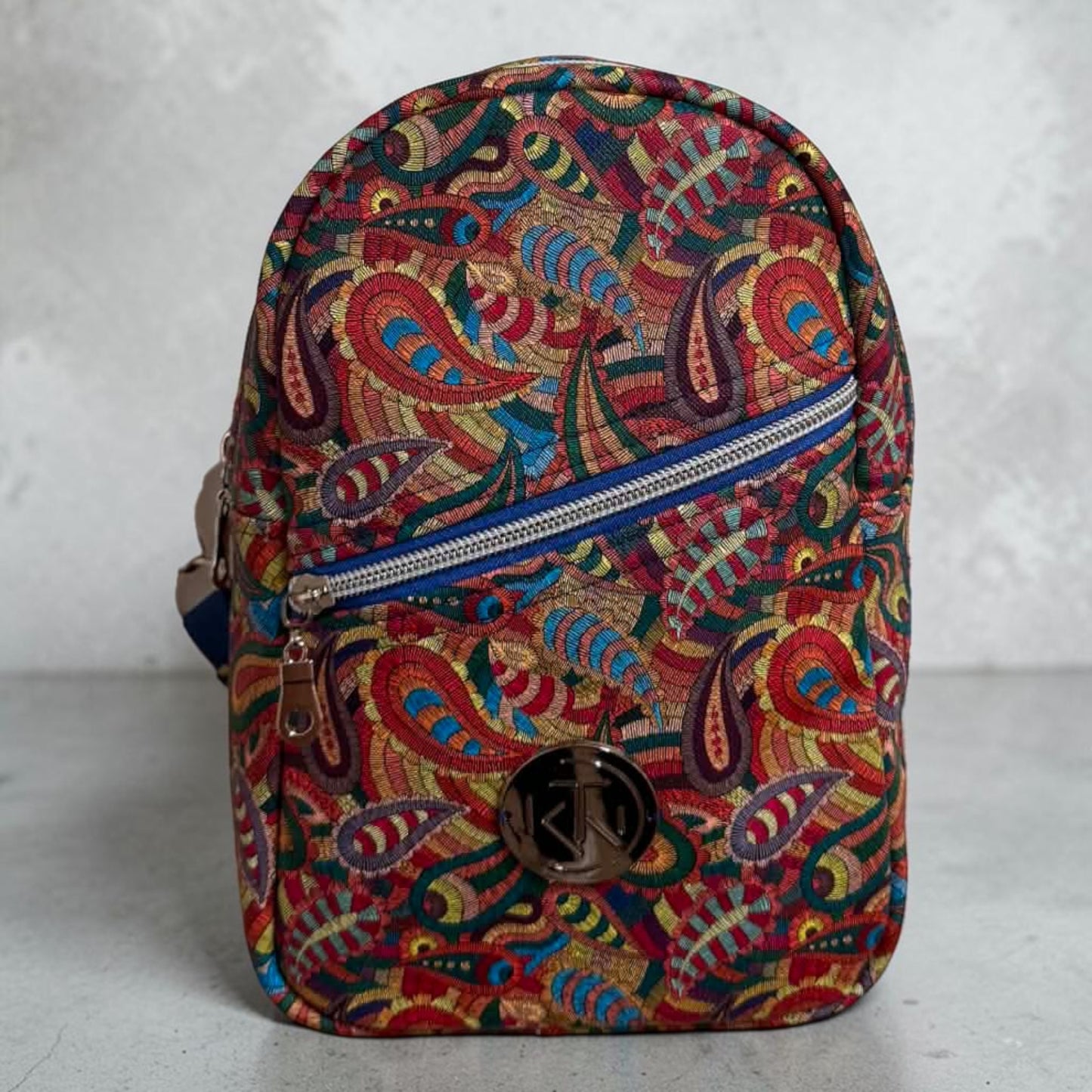 Tilly Backpack - Red Paisley