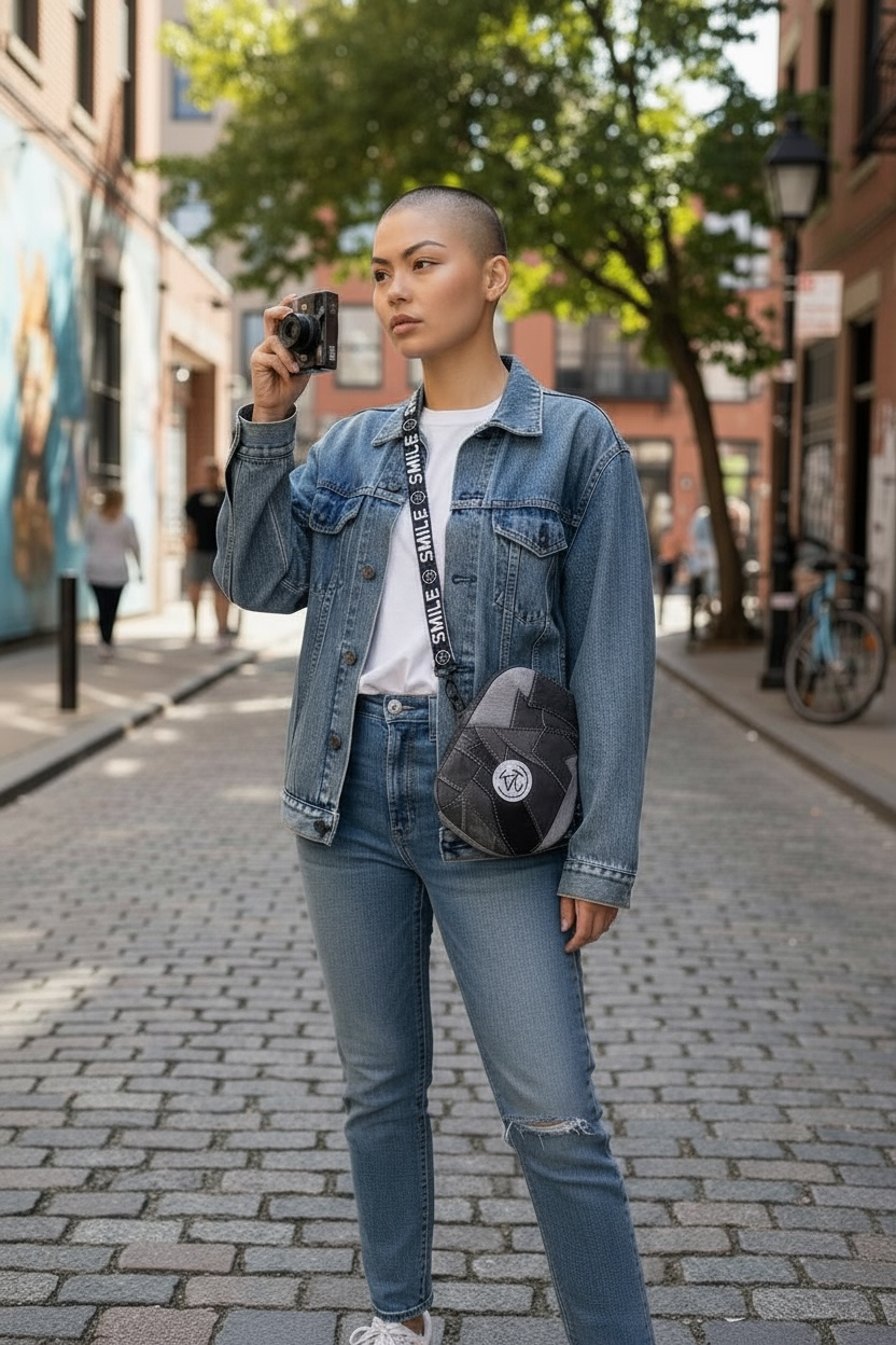 Suzie Sling - Grey Patchwork