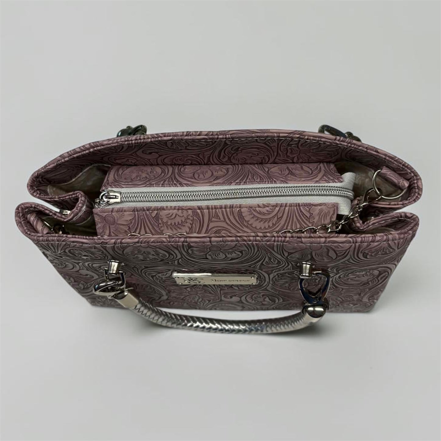Roxanne Handbag - Embossed Lilac