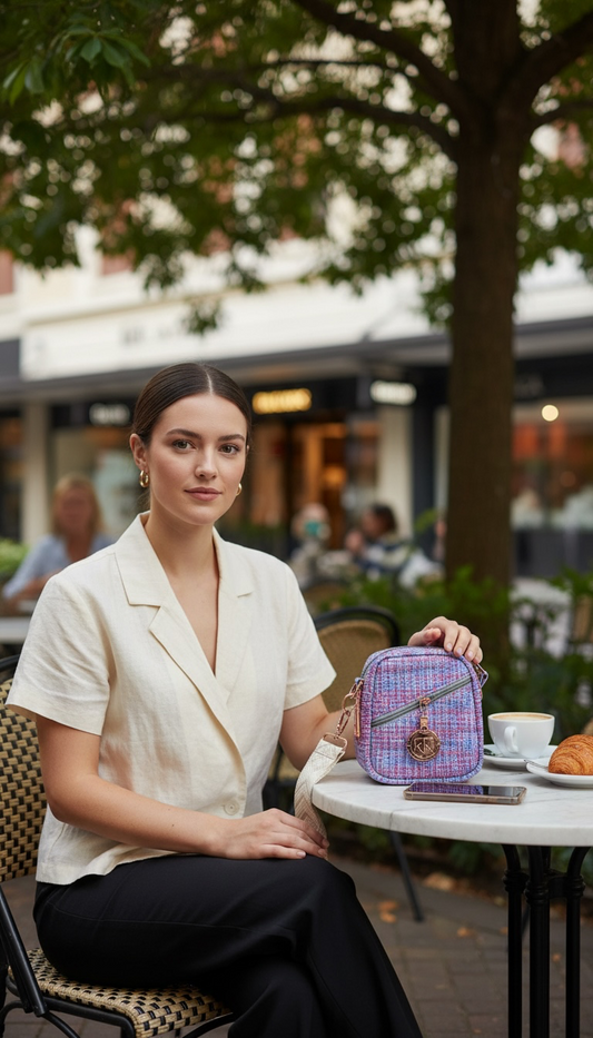 Mini Sally Sling - Woven Purple