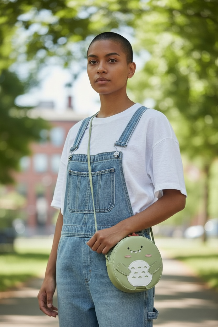 Dinosaur Cross Body Bag - Green