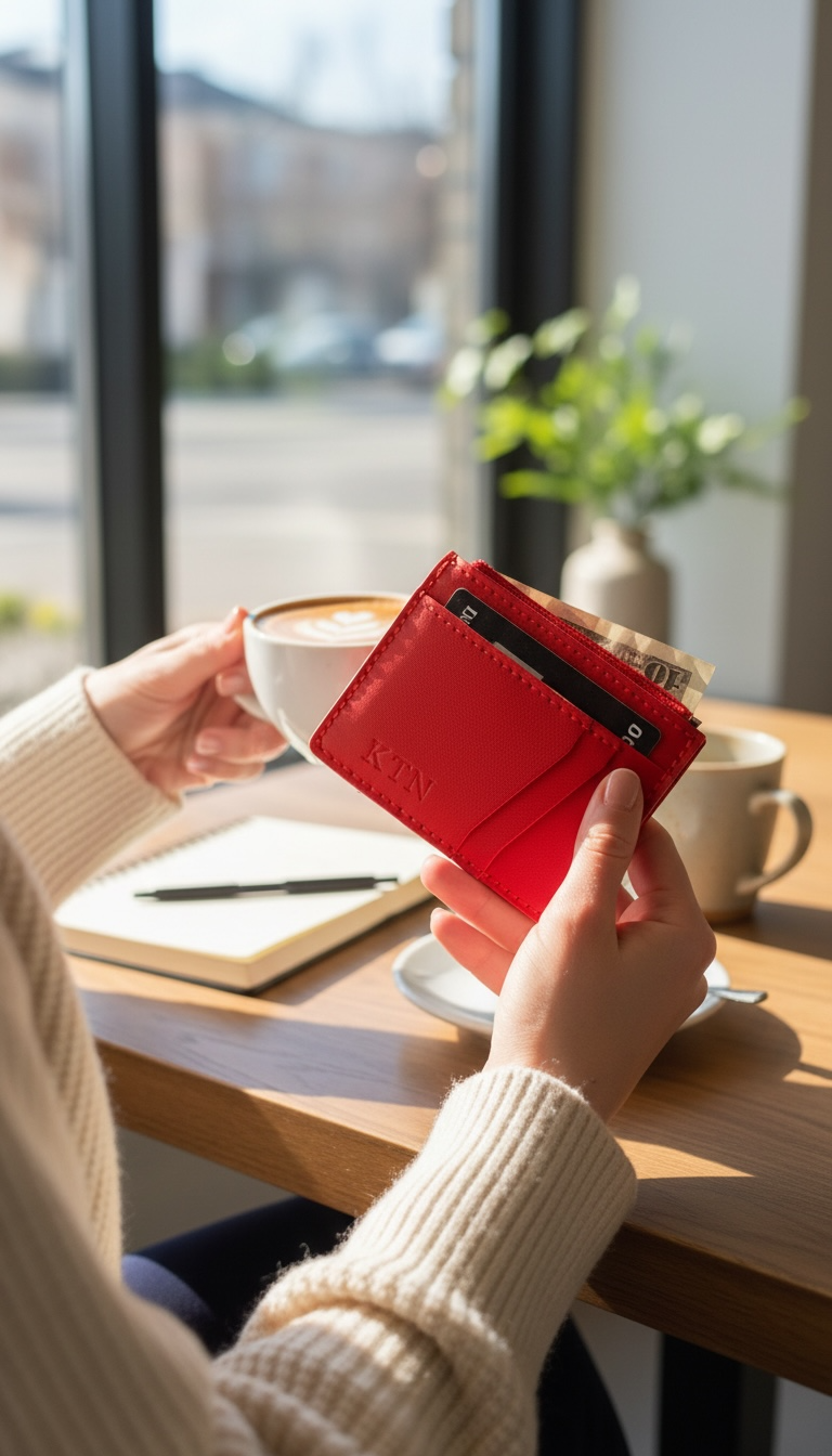 Kazza Zip Wallet - Blue Graffiti & Red