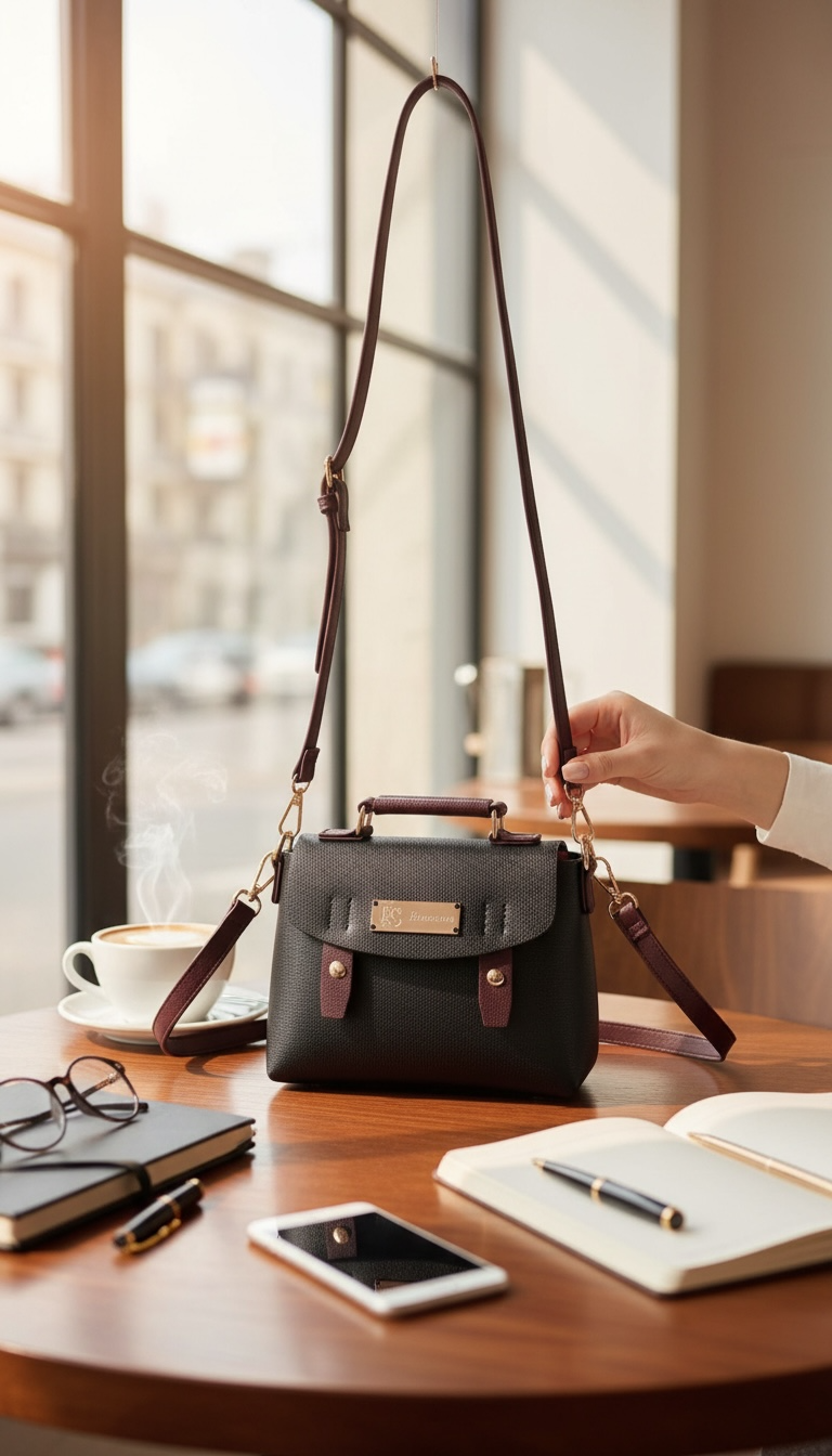 Mary Messenger Bag - Black