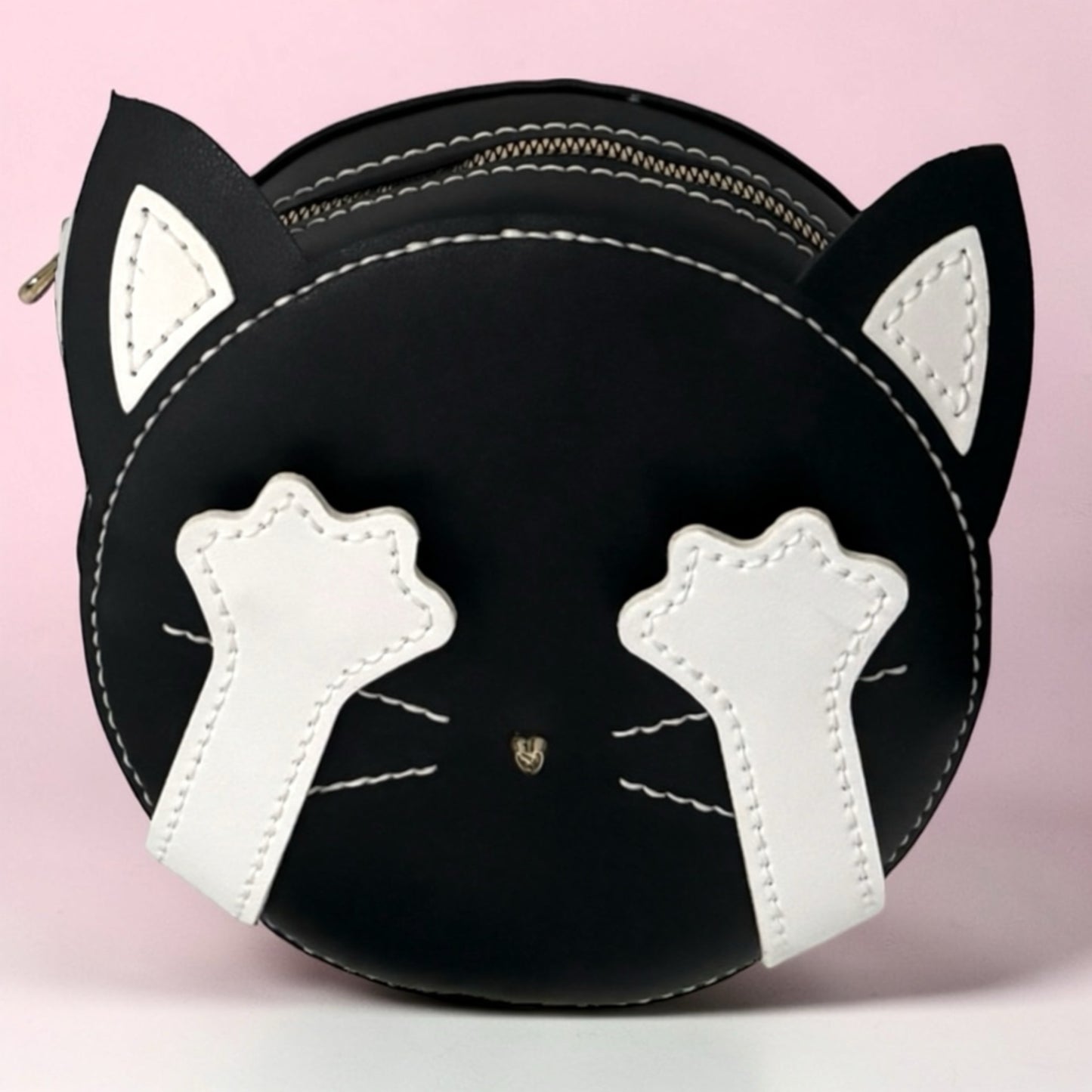 Kitty Peekaboo Cross Body Bag - Black