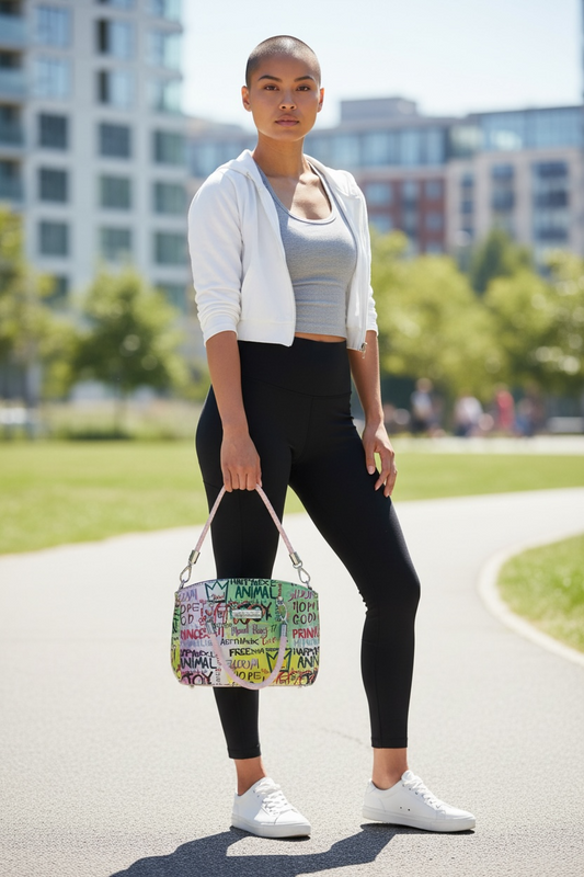 Roxanne Handbag - Pink Graffiti