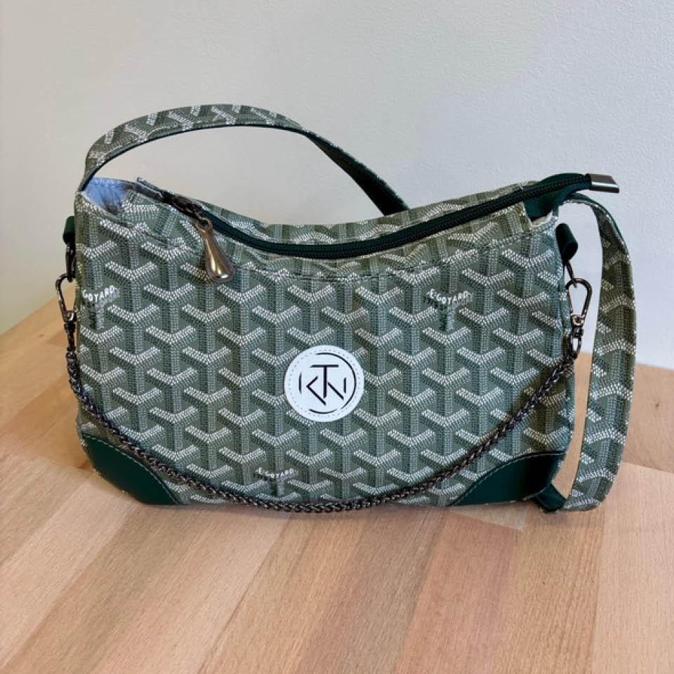 Annabelle Shoulder Bag - Earth Green on Green