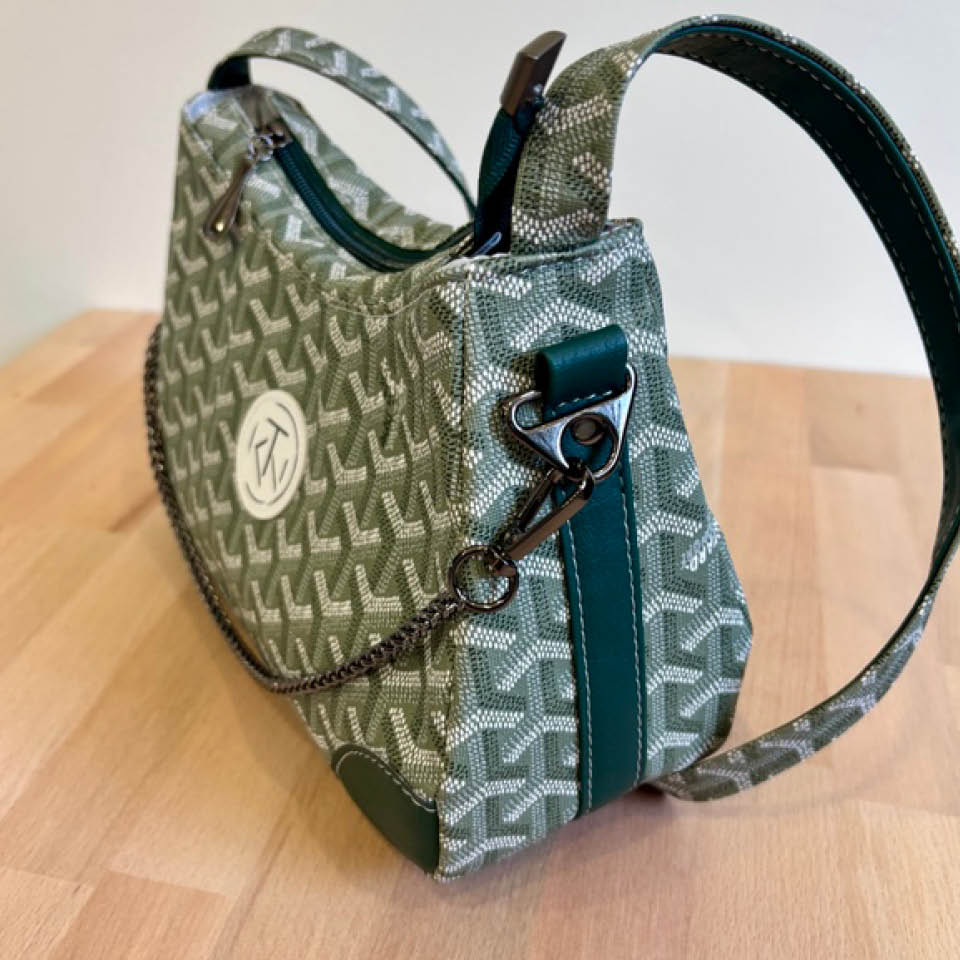 Annabelle Shoulder Bag - Earth Green on Green