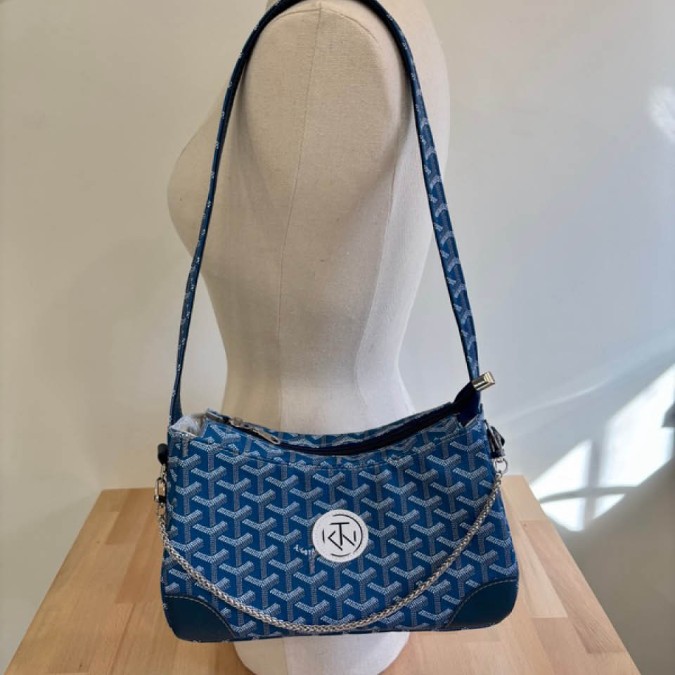 Annabelle Shoulder Bag - Blue on Blue