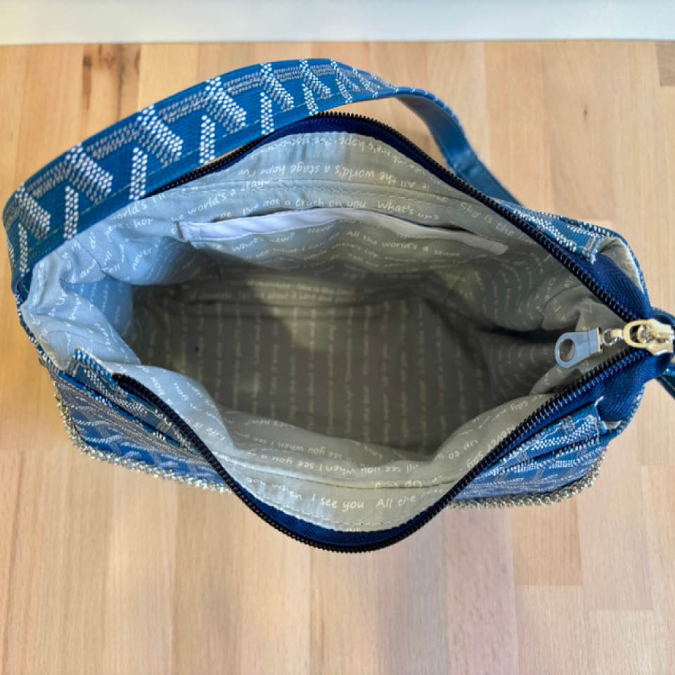 Annabelle Shoulder Bag - Blue on Blue