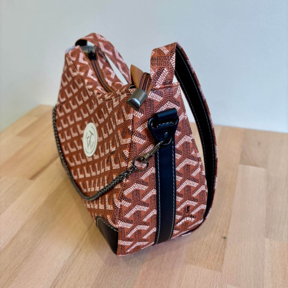 Annabelle Shoulder Bag - Brown and Black