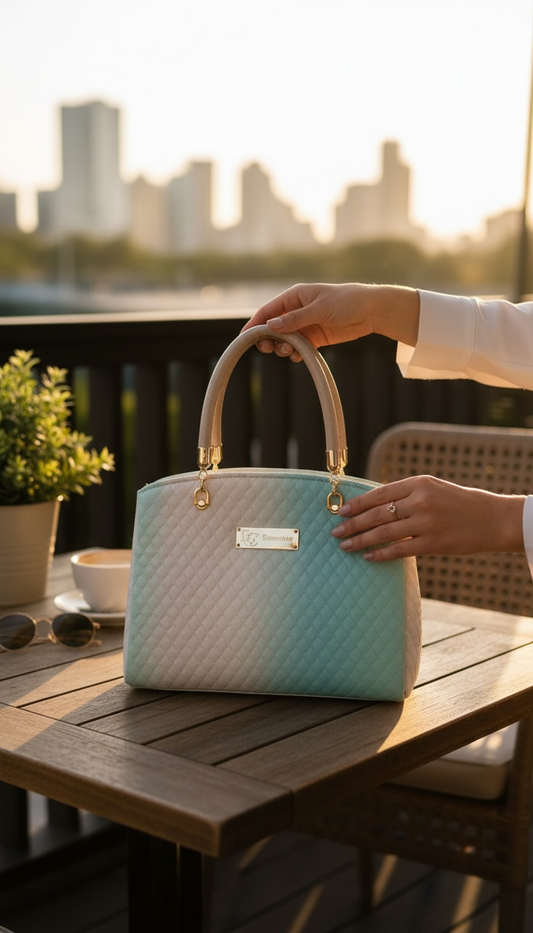 Roxanne Handbag -Turquoise Ombre