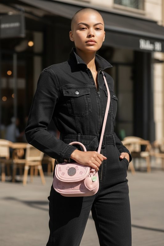 Vintage Shoulder Bag - Pink