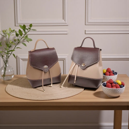 Vintage Dual Coloured Backpack  kit