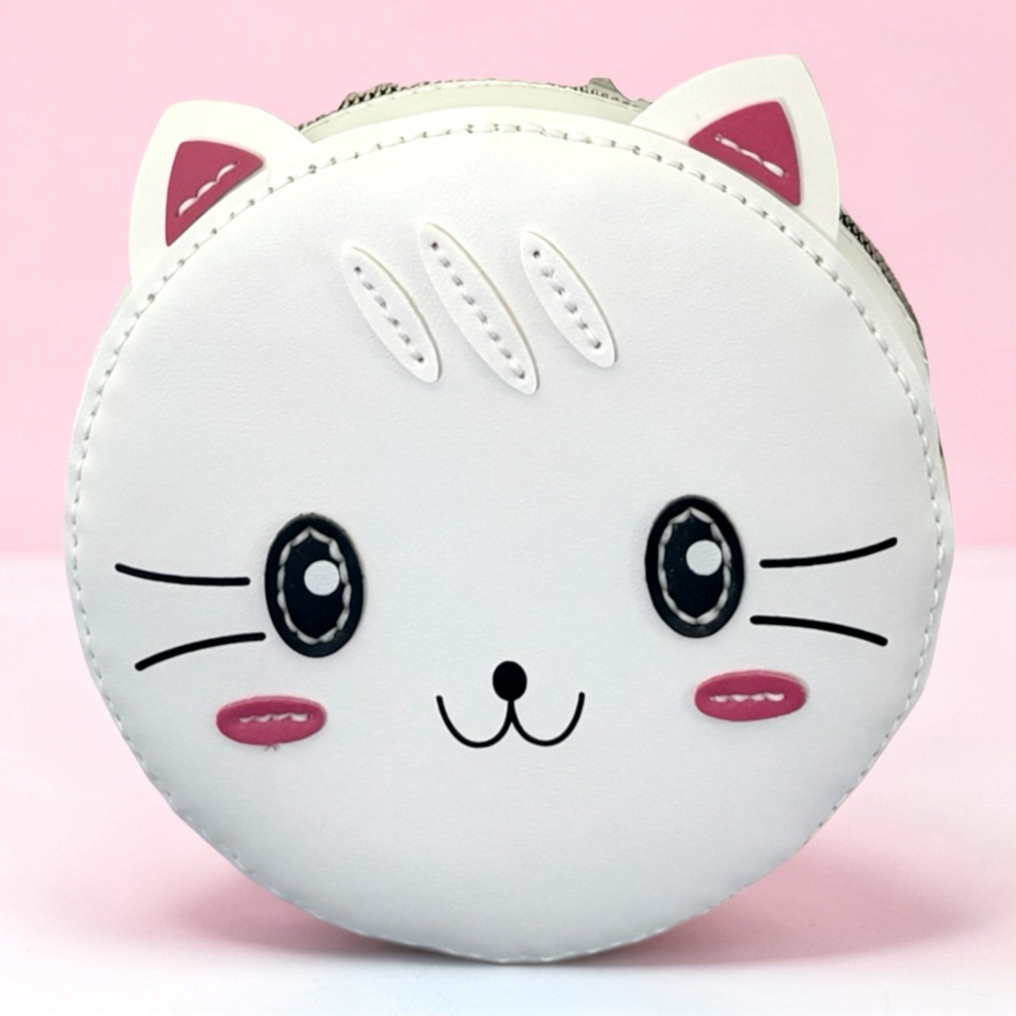 Cute Kitty Cross Body Bag - White