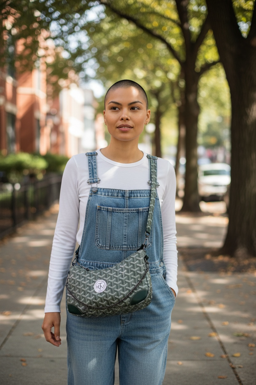 Annabelle Shoulder Bag - Earth Green on Green