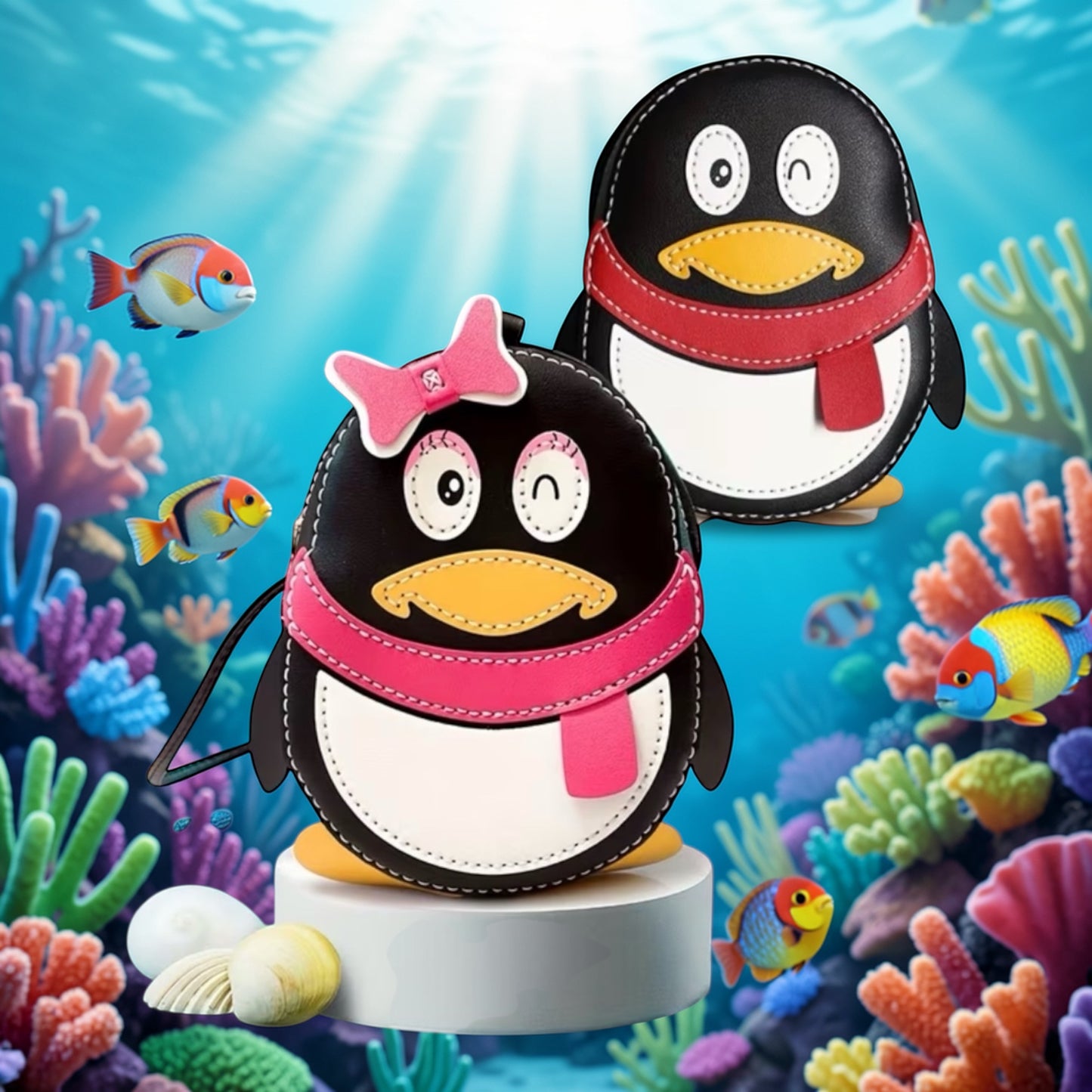 Penguin Hand sewing Kit Back Pack