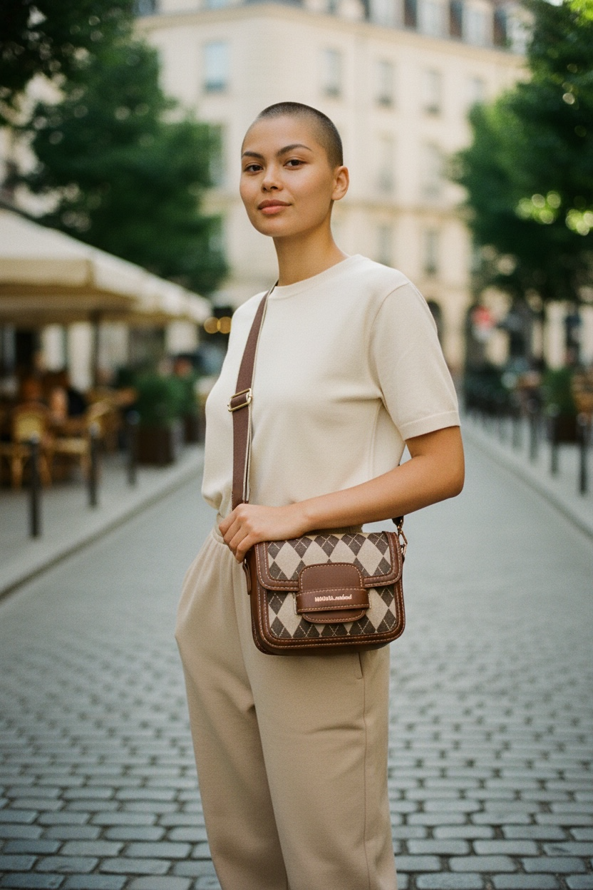 Plad Crossbody Handbag