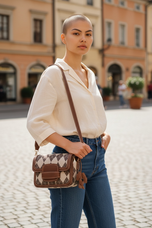 Plad Crossbody Handbag